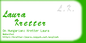 laura kretter business card